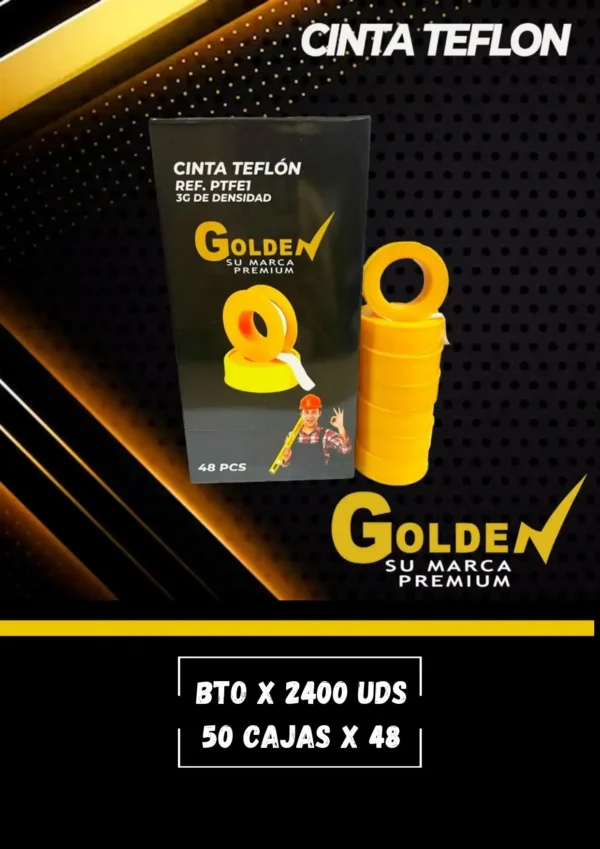 Cinta Teflón Industrial GOLDEN