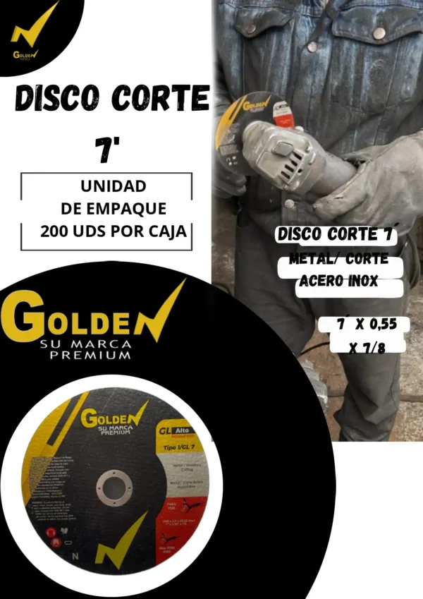 Disco de Corte 7" GOLDEN