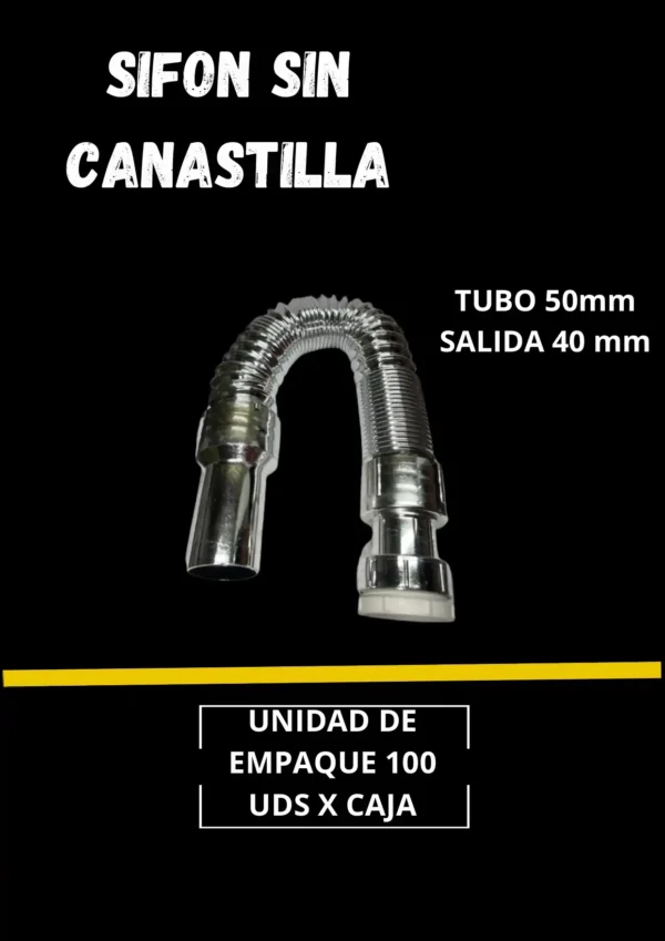 Sifón sin Canastilla GOLDEN