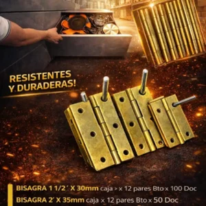 Bisagras metalicas GOLDEN